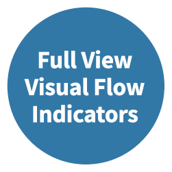 Full View Visual Flow Indicators