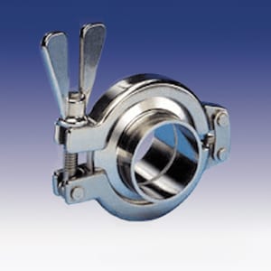 Metal sanitary clamp